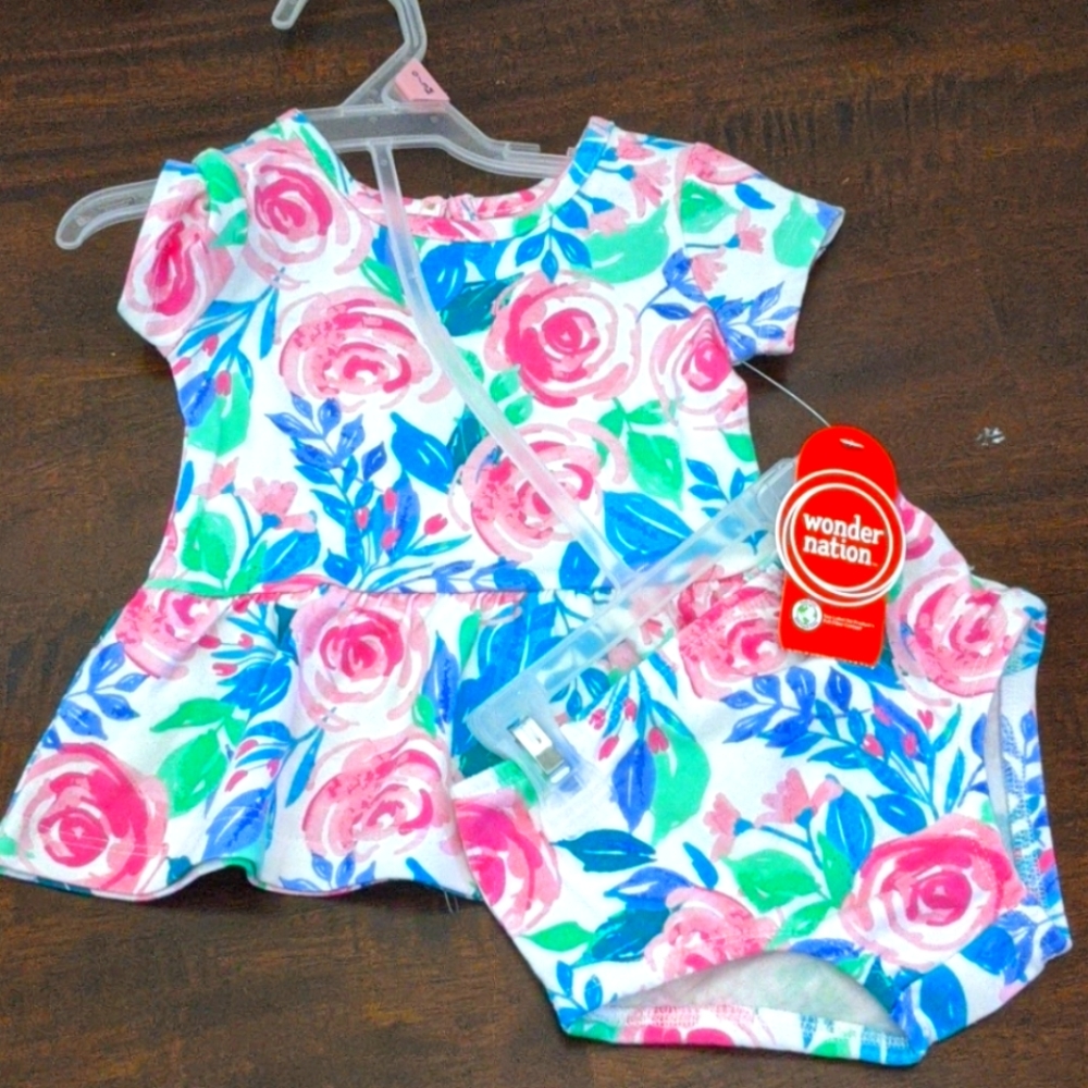 3/$15 0-3M Floral Dress